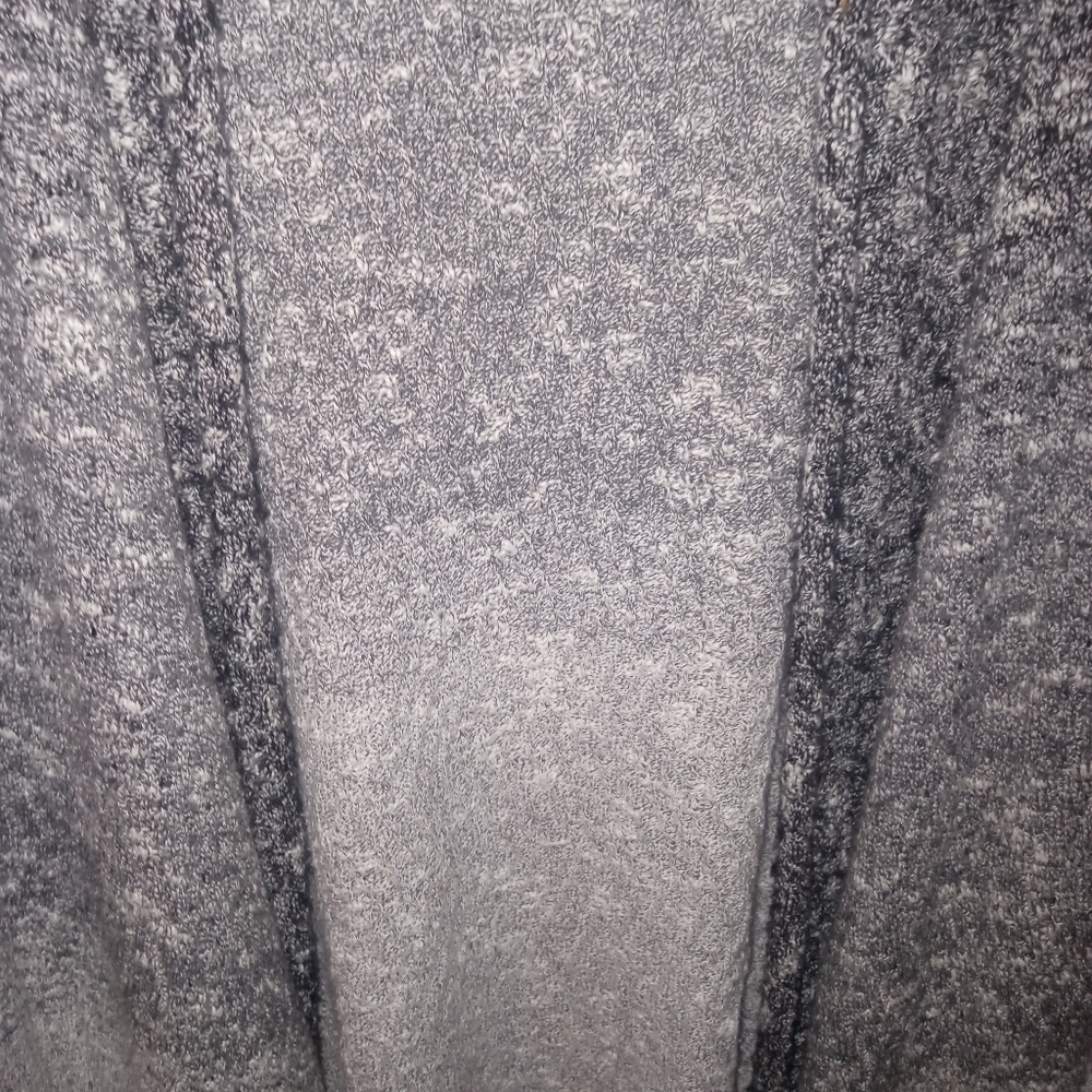 Simply Vera Vera Wang Long Cardigan XL Black/White/Grey - Picture 4 of 10